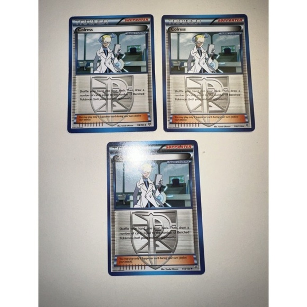 x3 Colress 118/135 Uncommon Plasma Storm Pokemon TCG LP-MP You get all 3! 74Z‎
